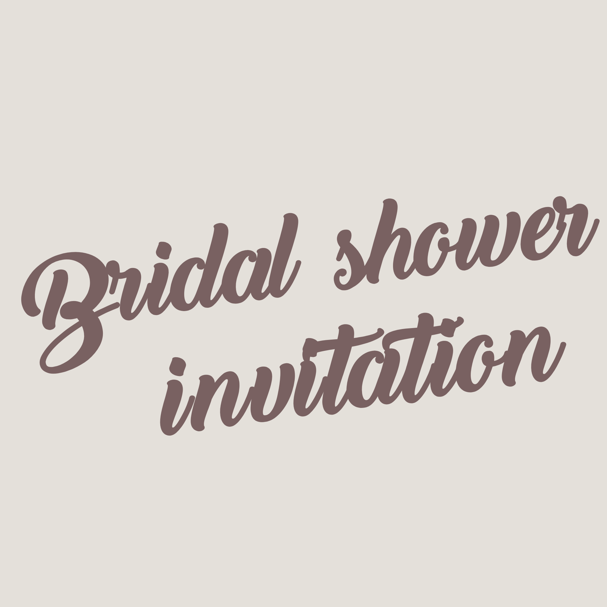 💐 Bridal Shower Invitations