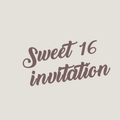 Sweet 16 invitations
