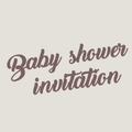 Baby shower invitations